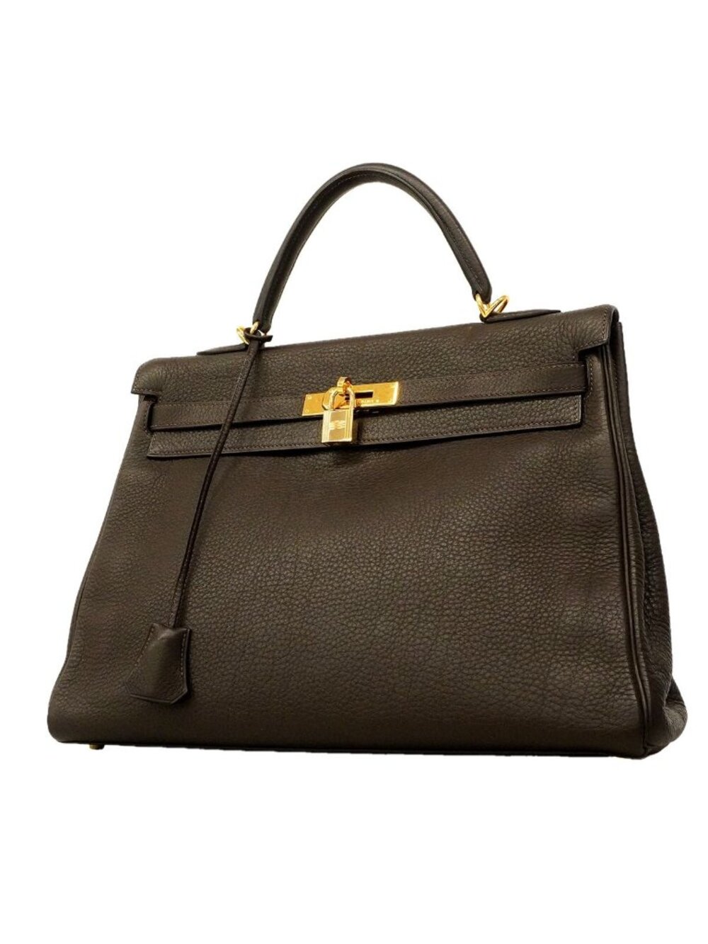 Hermes Handbag Kelly 35 Togo Ebene Gold